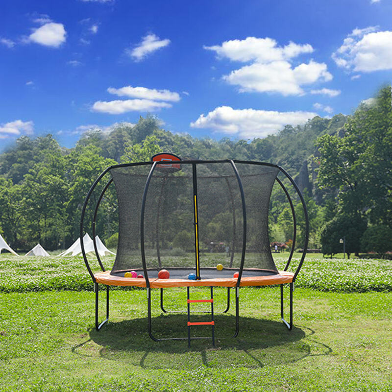 Zoshine Wholesale 10ft Round Pumpkin Trampoline for Family Fun